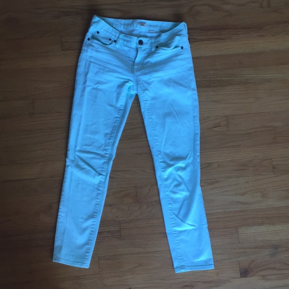 Mint green skinny stretch J crew pants - Picture 5 of 6